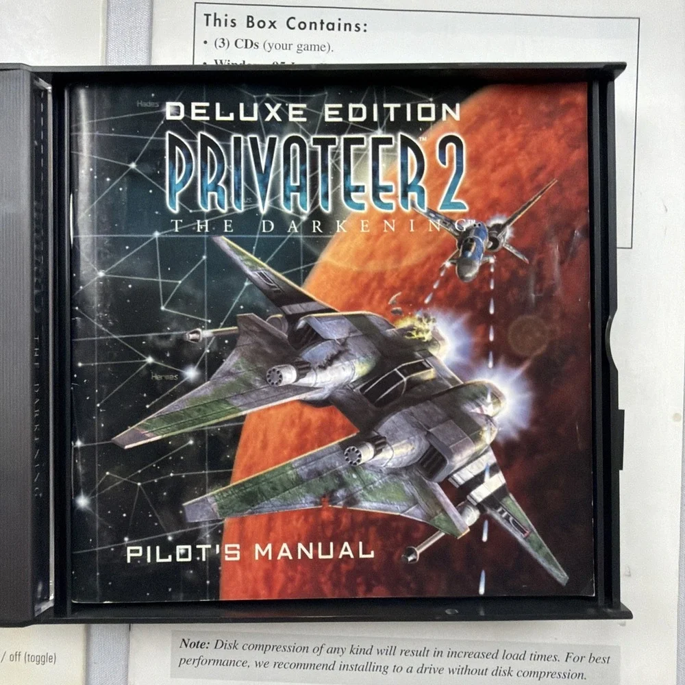 Privateer 2: The Darkening 1996 Big Box Vintage PC CD-ROM (RARE) READ‎